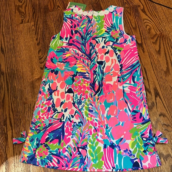 Lilly Pulitzer Girls Classic Shift Dress in Gumbo Limbo Print HTF NWT Size 10 - Picture 10 of 10